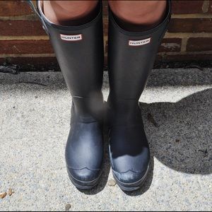 Navy Hunter Rain Boots